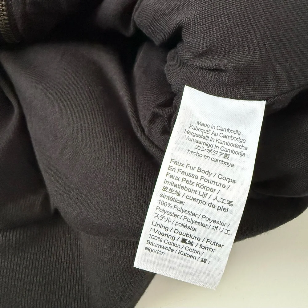 J.Crew Teddy Sherpa Bomber Short Jacket Black Medium NWT